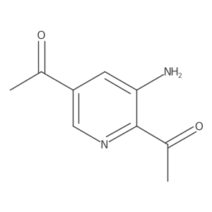 1-(5-Acetyl-3-aminopyridin-2-YL)ethanone Structure