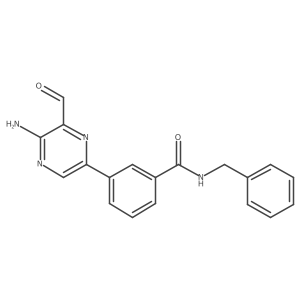 3-(5-Amino-6-formylpyrazin-2-yl)-N-benzylbenzamide Structure