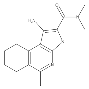 1-Amino-N,N,5-trimethyl-6H,7H,8H,9H-thieno[2,3-C]isoquinoline-2-carboxamide结构式