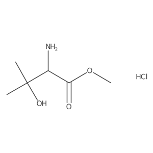 (R)-Methyl 2-amino-3-hydroxy-3-methylbutanoate hydrochloride结构式
