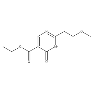 ethyl 2-(2-methoxyethyl)-6-oxo-1H-pyrimidine-5-carboxylate Structure