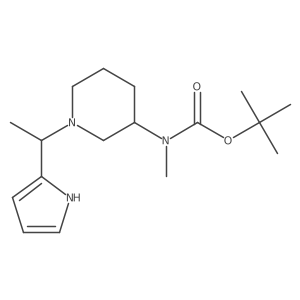tert-butyl (1-(1-(1H-pyrrol-2-yl)ethyl)piperidin-3-yl)(methyl)carbamate Structure