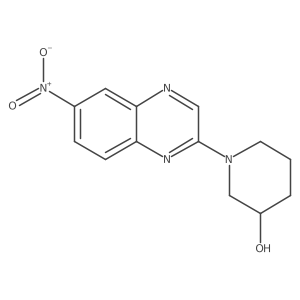 1-(6-Nitroquinoxalin-2-yl)piperidin-3-ol Structure