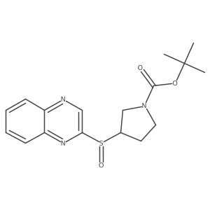 tert-Butyl 3-(quinoxalin-2-ylsulfinyl)pyrrolidine-1-carboxylate Structure