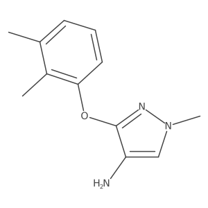 3-(2,3-Dimethylphenoxy)-1-methyl-1H-pyrazol-4-amine Structure
