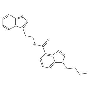 1-(2-methoxyethyl)-N-[2-([1,2,4]triazolo[4,3-a]pyridin-3-yl)ethyl]-1H-indole-4-carboxamide Structure