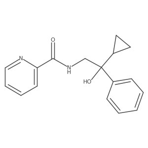N-(2-cyclopropyl-2-hydroxy-2-phenylethyl)picolinamide结构式