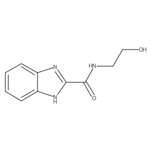 N-(2-hydroxyethyl)-1H-benzimidazole-2-carboxamide结构式