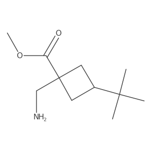 Methyl 1-(aminomethyl)-3-tert-butylcyclobutane-1-carboxylate Structure