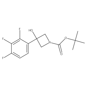 Tert-butyl 3-hydroxy-3-(2,3,4-trifluorophenyl)azetidine-1-carboxylate Structure