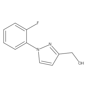 [1-(2-fluorophenyl)-1H-pyrazol-3-yl]methanol结构式