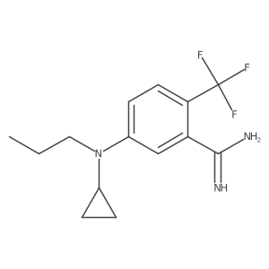 Benzenecarboximidamide, 5-(cyclopropylpropylamino)-2-(trifluoromethyl)-结构式
