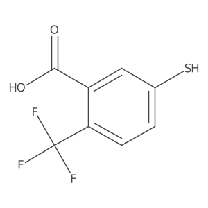 5-Mercapto-2-(trifluoromethyl)benzoic acid结构式