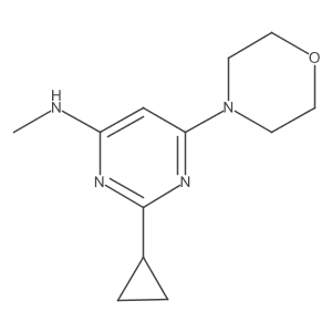 2-cyclopropyl-N-methyl-6-morpholinopyrimidin-4-amine Structure