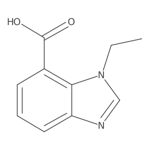 1-ethyl-1H-1,3-benzodiazole-7-carboxylic acid Structure