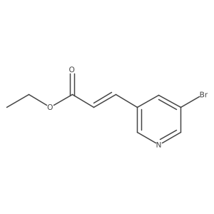 Ethyl (2Z)-3-(5-bromo-3-pyridinyl)-2-propenoate Structure