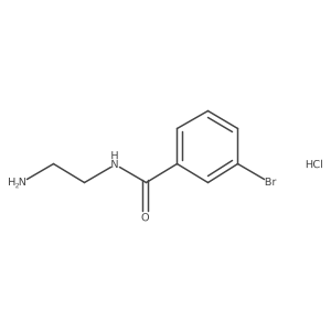 N-(2-aminoethyl)-3-bromobenzamide hydrochloride Structure