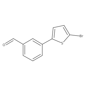 3-(5-Bromothiophen-2-yl)benzaldehyde结构式