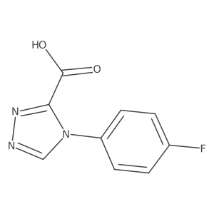 4-(4-Fluorophenyl)-4H-1,2,4-triazole-3-carboxylic acid Structure