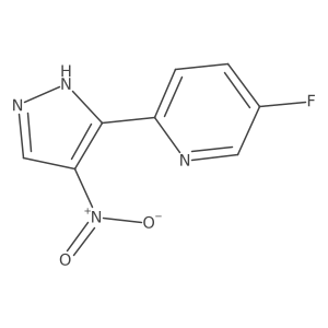 5-fluoro-2-(4-nitro-1H-pyrazol-3-yl)pyridine Structure