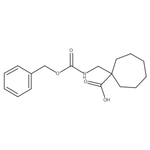1-({[(Benzyloxy)carbonyl]amino}methyl)cycloheptane-1-carboxylic acid Structure