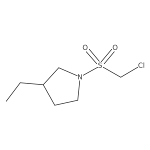 1-Chloromethanesulfonyl-3-ethylpyrrolidine Structure