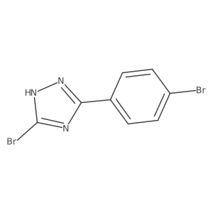 5-Bromo-3-(4-bromophenyl)-1H-1,2,4-triazole Structure