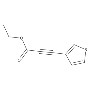 Ethyl 3-(thiophen-3-yl)prop-2-ynoate结构式