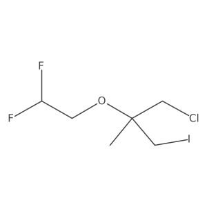 1-Chloro-2-(2,2-difluoroethoxy)-3-iodo-2-methylpropane Structure