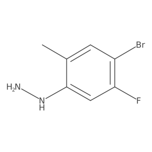 (4-Bromo-5-fluoro-2-methylphenyl)hydrazine Structure