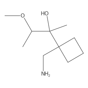 2-[1-(Aminomethyl)cyclobutyl]-3-methoxybutan-2-ol Structure