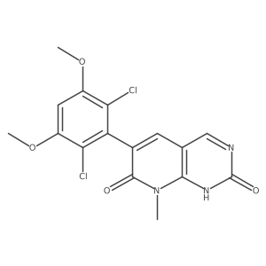 6-(2,6-Dichloro-3,5-dimethoxyphenyl)-8-methylpyrido[2,3-d]pyrimidine-2,7(1H,8H)-dione结构式