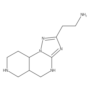 2-{2,3,5,7,11-Pentaazatricyclo[7.4.0.0,2,6]trideca-3,5-dien-4-yl}ethan-1-amine Structure