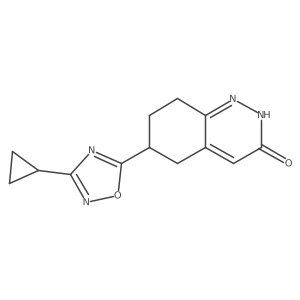 6-(3-Cyclopropyl-1,2,4-oxadiazol-5-yl)-5,6,7,8-tetrahydrocinnolin-3(2H)-one结构式