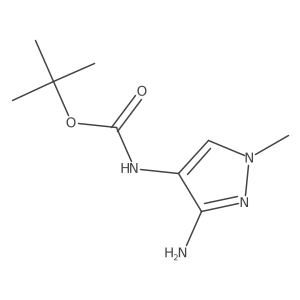 tert-butyl (3-amino-1-methyl-1H-pyrazol-4-yl)carbamate Structure