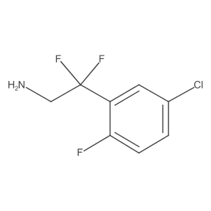 2-(5-Chloro-2-fluorophenyl)-2,2-difluoroethan-1-amine结构式
