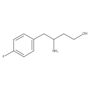 3-Amino-4-(4-fluorophenyl)butan-1-ol结构式