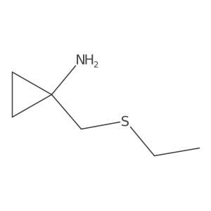 1-[(Ethylsulfanyl)methyl]cyclopropan-1-amine Structure