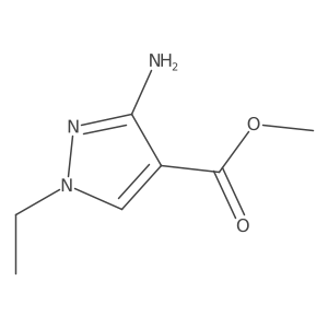 methyl 3-amino-1-ethyl-1H-pyrazole-4-carboxylate结构式