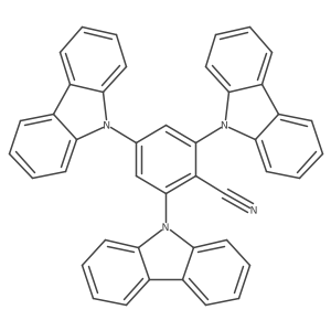 2,4,6-tri(9H-Carbazol-9-yl)benzonitrile结构式