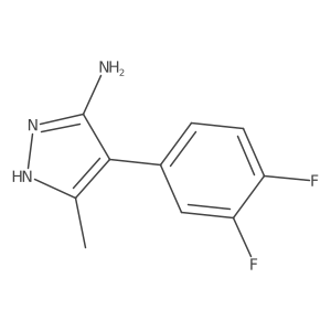 4-(3,4-difluorophenyl)-3-methyl-1H-pyrazol-5-amine Structure