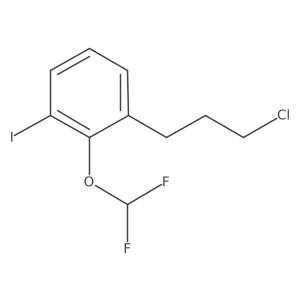 1-(3-Chloropropyl)-2-(difluoromethoxy)-3-iodobenzene Structure
