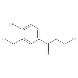 1-(4-Amino-3-(chloromethyl)phenyl)-3-bromopropan-1-one Structure