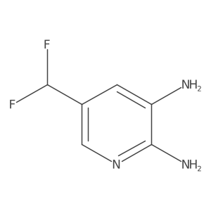 2,3-Diamino-5-(difluoromethyl)pyridine Structure