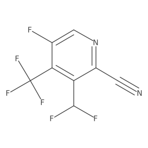 3-(Difluoromethyl)-5-fluoro-4-(trifluoromethyl)picolinonitrile Structure