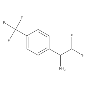 (1S)-2,2-difluoro-1-[4-(trifluoromethyl)phenyl]ethan-1-amine Structure