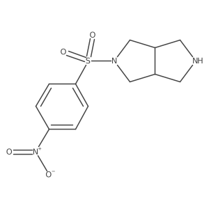 (3aR,6aS)-2-(4-nitrobenzenesulfonyl)-octahydropyrrolo[3,4-c]pyrrole Structure