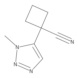 1-(1-Methyl-1h-1,2,3-triazol-5-yl)cyclobutane-1-carbonitrile结构式