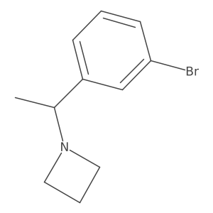 1-[1-(3-Bromophenyl)ethyl]azetidine结构式