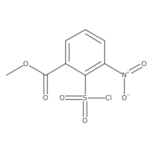 Methyl 2-(chlorosulfonyl)-3-nitrobenzoate Structure